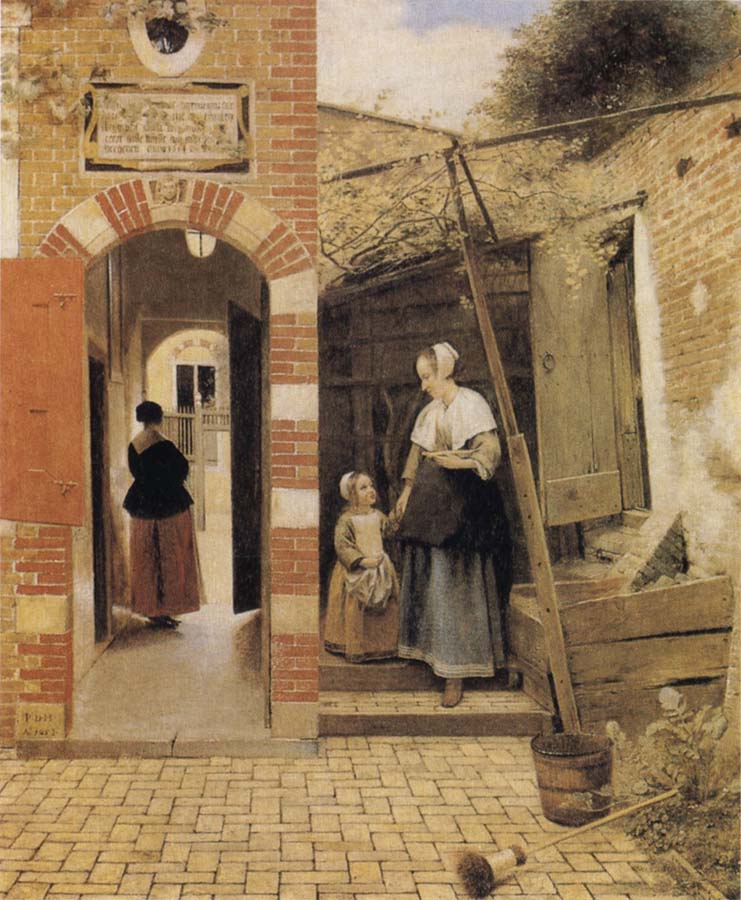 Pieter de Hooch The Courtyard of a House in Delft